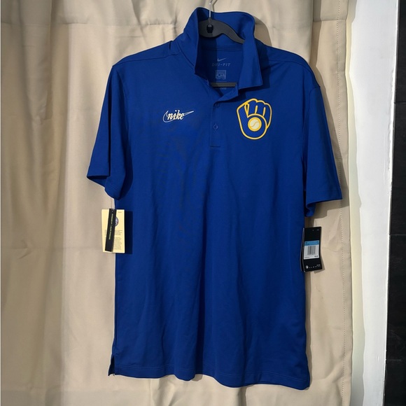 Nike Other - Nike MLB Milwaukee Brewers Polo Shirt